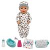 cumpără Păpușă Essa YL2440H Bebeluș interactiv în costumaș gri cu imprimeu de animale în Chișinău 