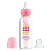 купить Поильник Dr. Brown's 072239309582 Biberon de tranzitie cu gat ingust Options+ Roz, 250ml в Кишинёве 