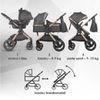 cumpără Сărucior pentru copii Coccolle Melora Diamond Black, 3in1 cu landou transformabil în Chișinău 