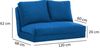 купить Диван Trendy Taida Albastru 68x62x120cm в Кишинёве 