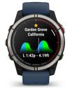 cumpără Ceas inteligent Garmin quatix® 7 Sapphire Titanium with Captain Blue Band (0100258261) în Chișinău 