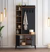 cumpără Mobilă pentru antreu Trendy Viyana D, Nuc, Antracit, 90x200x35cm (GTR001344) în Chișinău 