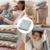 купить Комплект подушек и одеял BabyOno 1674/04 Patura de bambus tricotata /albastru/ в Кишинёве 