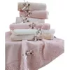 купить Полотенце Promstore 44302 Velvet Набор полотенец 6шт 30x50cm NH Velvet бант и роза х/б в Кишинёве 