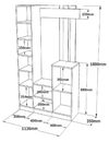 cumpără Mobilă pentru antreu Trendy DD7-AW, 113x179x37cm (GTR001390) în Chișinău 