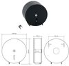 купить Держатель бумаги Bemeta Dispenser rola black 148112050 в Кишинёве 