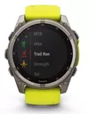 cumpără Ceas inteligent Garmin Fenix 8 – 51 mm, Solar, Sapphire, Titanium with Amp yellow (010-02907-21) în Chișinău 