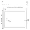 купить Душевой поддон New Trendy New Cantare Rectangular 120x80x4,5 B-0427 в Кишинёве 