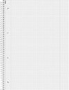 купить Офисный аксессуар Brunnen Notebook College-Block A4 pe o spirală în patratele, 80 de foi 90 g/m2, copertă gri в Кишинёве 