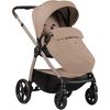купить Детская коляска DadaPrams Carucior 2in1 Flux Beige + Adaptoare в Кишинёве 