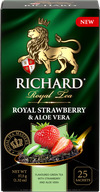 Ceai Richard Royal Strawberry & Aloe Vera 25 pak