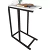 cumpără Măsuţă cafea Nex Home Masuta laterala, metal 45x25 cm, Alb (22-45-01) în Chișinău 