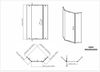 cumpără Cabină de duș miscellaneous GR03 90x 90x200 GUN GRAY 8mm în Chișinău 