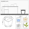 купить Цветочный горшок Lechuza Quadro Premium 43 LS, White в Кишинёве 
