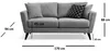 купить Диван Trendy Mayorka, 94x88x170cm (2 locuri) в Кишинёве 