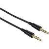 cumpără Cablu pentru AV Hama 127044 Audio Cable, 3.5 mm jack plug/plug, stereo, fabric, gold-plated, 1.5 m în Chișinău 