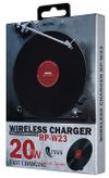 купить Зарядное устройство беспроводное Remax RP-W23 Black, Vinyl Series II 20W в Кишинёве 