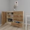 купить Комод Smartex (16095) Т2 120cm Ivory+Stejar Inchis в Кишинёве 