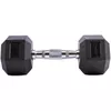 cumpără Ganteră LivePro 49882 Gantera Hex Rubber Dumbbell 2x25kg, LP8005/25/BK în Chișinău 