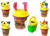 cumpără Jucărie Promstore 44769 Набор игрушек для песка в ведерке с рисунком 5ед, 35x18cm în Chișinău 