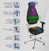 купить Офисное кресло Kulik System Galaxy Yelow Eco в Кишинёве 