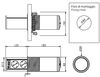 купить Розетка электрическая ASA Plastici 060.47F.00109 Versalift round version 2 sockets F + 1 USB 5V (A+C) Brushed black в Кишинёве 