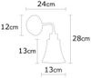 cumpără Candelabru de perete Trendy Lampa de perete Foca-N-130 13x28x13cm în Chișinău 