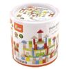 купить Конструктор Viga 50334 Set de 100 de cuburi culorate din lemn в Кишинёве 