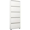 купить Полка для обуви Mobildor-Lux Leo Slim 50x16x203H cm White в Кишинёве 