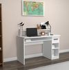 cumpără Masă de birou Trendy Eslem, Alb, 99x55x120cm în Chișinău 