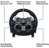 Wheel Logitech Driving Force Racing G920, 11", 900 degree, Pedals, 2-axis, 10 buttons,Dual vibration 