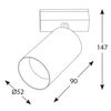 купить Светильник прожекторного типа IN_LINE TUB M 06.0591.14.940.WH в Кишинёве 