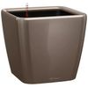 купить Цветочный горшок Lechuza Quadro Premium 35 LS, Shiny Taupe в Кишинёве 