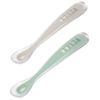 cumpără Seturi pentru hrănire bebelușilor Beaba B913552 set 2 lingurite silicon +4 luni Sage Green în Chișinău 