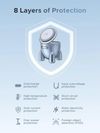 купить Зарядное устройство беспроводное Ugreen 65300 Magnetic 2-in-1 Rocket, Silver в Кишинёве 