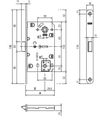 Замок WC AGB Mediana Evolution + oтветная бронза