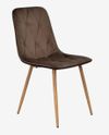 купить Комплект стол и стулья Evelin di Costacurta стол Raffles Round Antique Grey + 4 стула YTC-080Wo Bluvel-38 в Кишинёве 