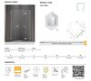 cumpără Cabină de duș New Trendy Avexa pentagonal L 90x90x200 Hinged EXK-3886 în Chișinău 
