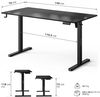 купить Офисный стол Sense7 Nojo Light 140x70 Black в Кишинёве 