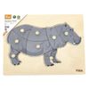 cumpără Puzzle Viga 44604 Puzzle din lemn Montessori cu buton Hipopotam în Chișinău 