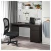купить Офисный стол Ikea Malm 140x65 cm (Negru-maro) в Кишинёве 