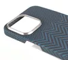 cumpără Husă pentru smartphone Vanta Carbon Ring Weaving M Magsafe for iPhone 16 Pro, M-Blue în Chișinău 
