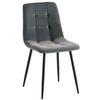 cumpără Scaun Interdepo TED new, Dark Grey Velvet 20A17BLK-35 în Chișinău 