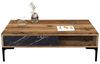 купить Журнальный столик Trendy Istanbul, Nuc, Marmura Neagra 105x32x60cm в Кишинёве 