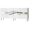 купить Комод Trendy Milano, Alb, Auriu (GTR001210) в Кишинёве 