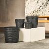 купить Цветочный горшок Aleana 115088 cu insertie Fiujin d20x18 cm, granit в Кишинёве 