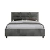 купить Кровать Relaxe Home 025410 Toscana (160x200), London 16, Dark Grey в Кишинёве 
