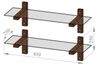 купить Полка декоративная Trendy R202 85x25x25cm (GTR005461) в Кишинёве 