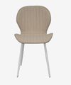 купить Комплект стол и стулья Evelin di Costacurta стол Raffles Round White + 4 стула YTC-064Wh UF910-01 Light beige в Кишинёве 