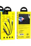 Hoco X14 3-in-1 Times speed charging cable iP+Micro+Type-C 